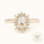Victoria Oval Diamond Ring