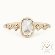 Celeste Oval Diamond Ring