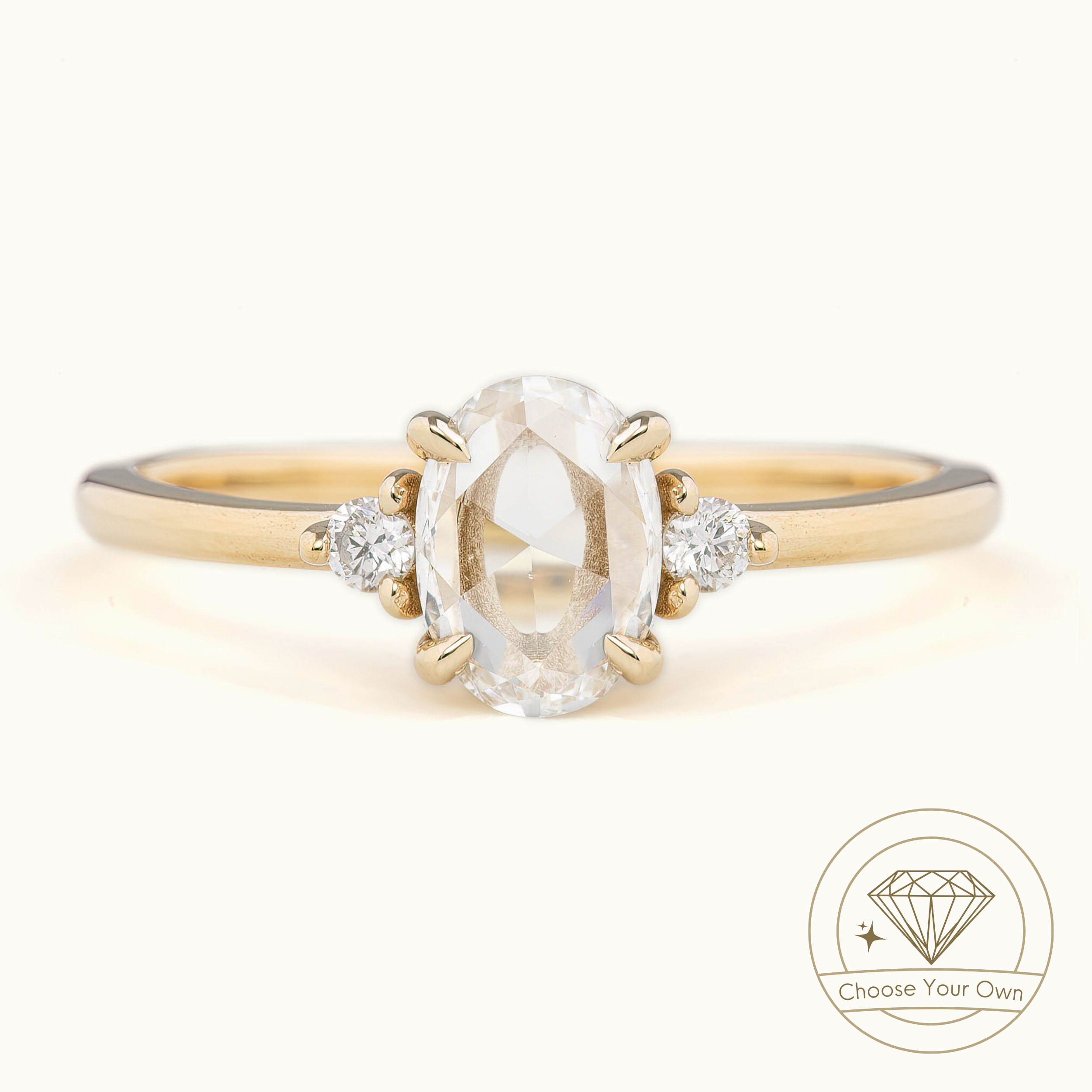 Emilie Oval Diamond Ring