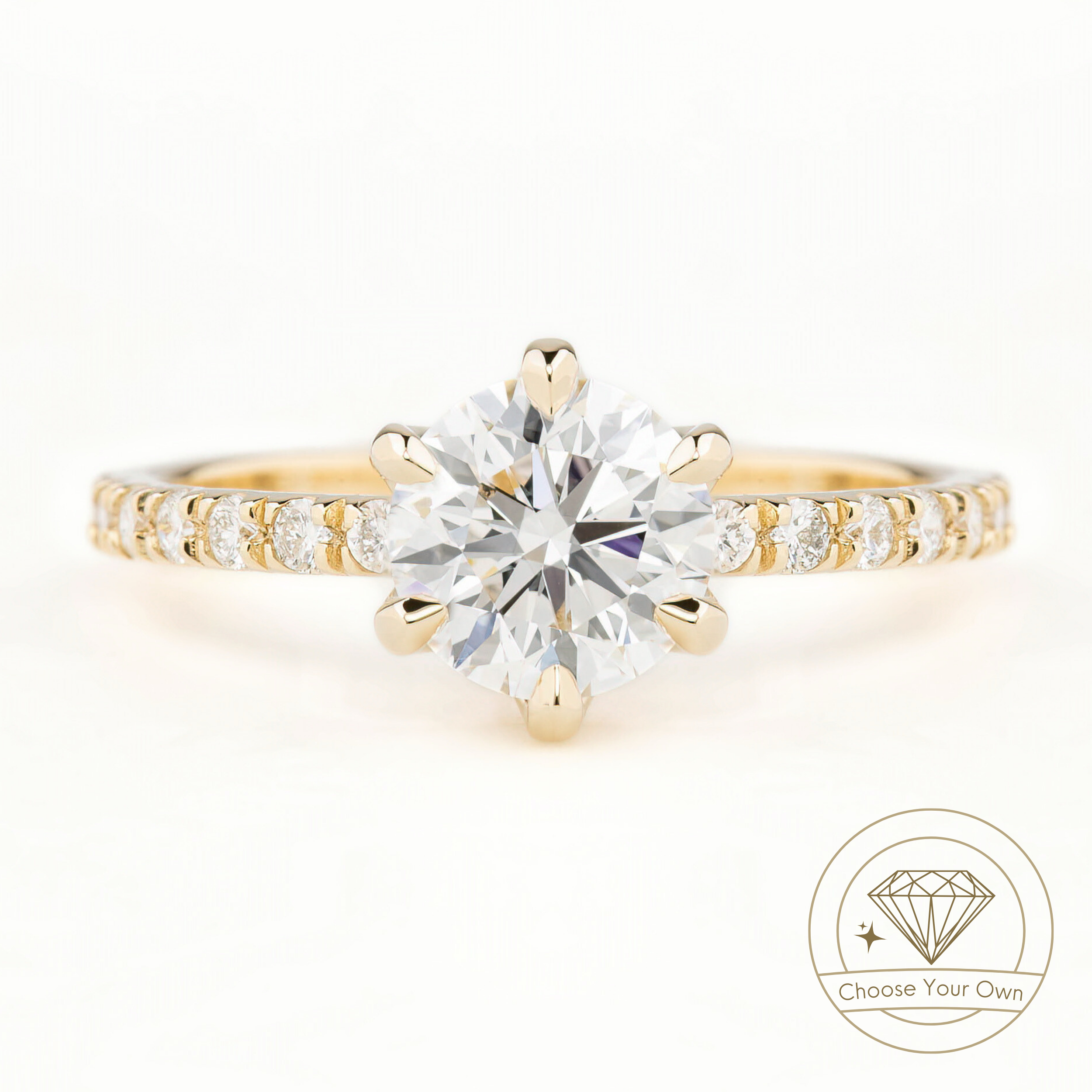 Maria Luxe Round Diamond Ring