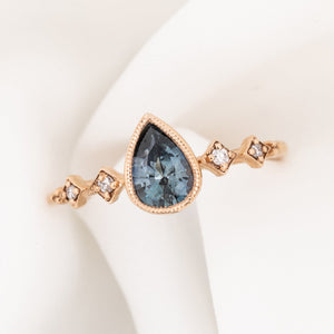 Celeste Ring, 0.71ct Blue Montana Sapphire