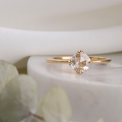 【一点物】アリスリング枠 0.49ct ローズカットダイヤモンド