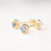 Dahlia Stud Earrings - Montana Sapphire