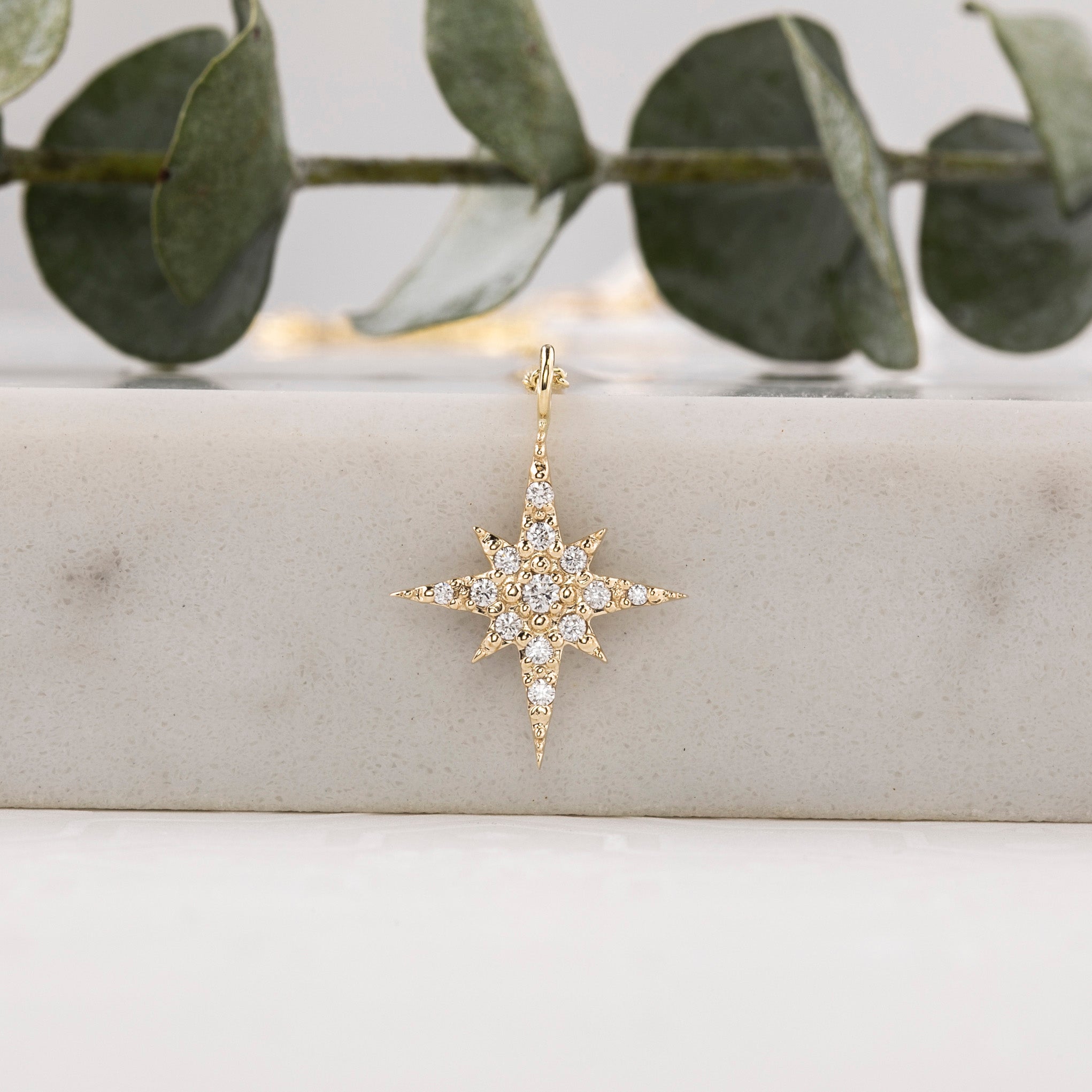 Starburst Diamond Pave Necklace