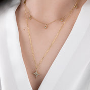 Starburst Diamond Pave Necklace