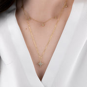 Starburst Diamond Pave Necklace