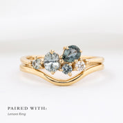 Stardust Cluster Ring, Five Stones (Pick your own gems)