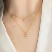 Star Diamond Station Necklace