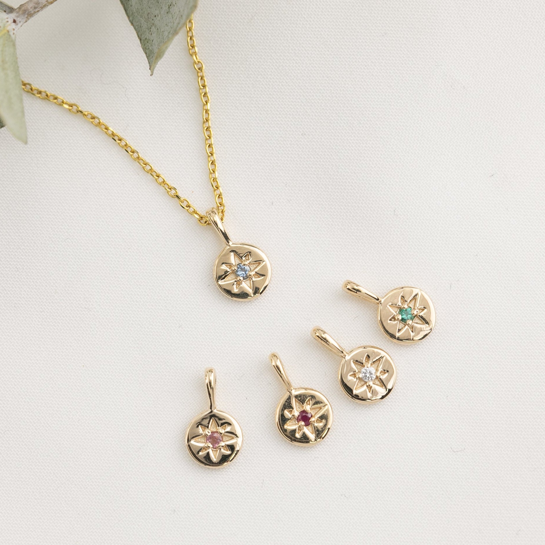 Birthstone Sirius Necklace (Charm option)
