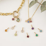 Charm Holder Bracelet with Hinged Circle Bail