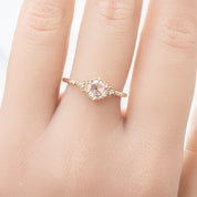 【一点物】アガサリング枠 0.46ct ローズカットダイヤモンド