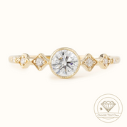 Celeste Round Diamond Ring