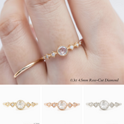 Celeste Round Diamond Ring