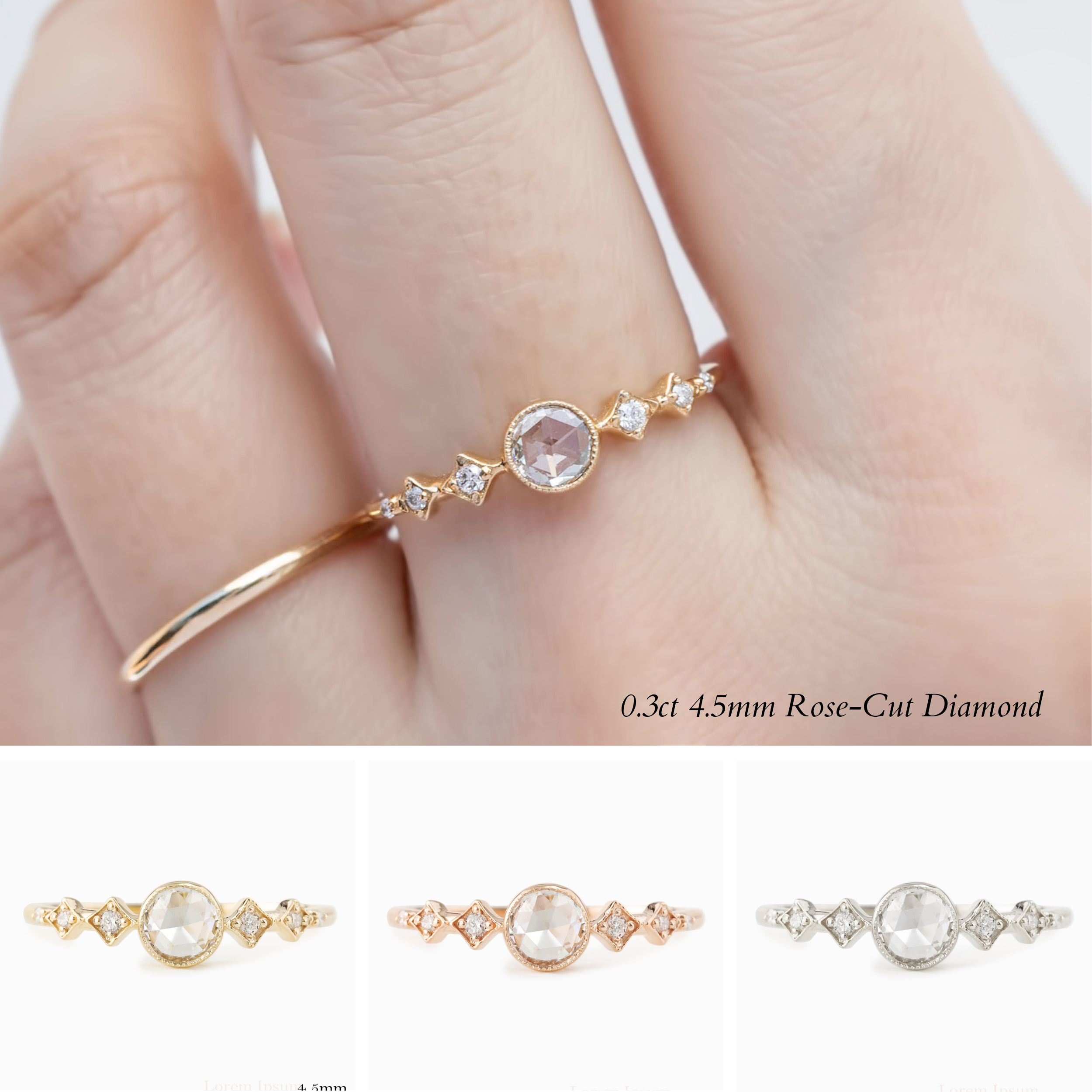 Celeste Round Diamond Ring