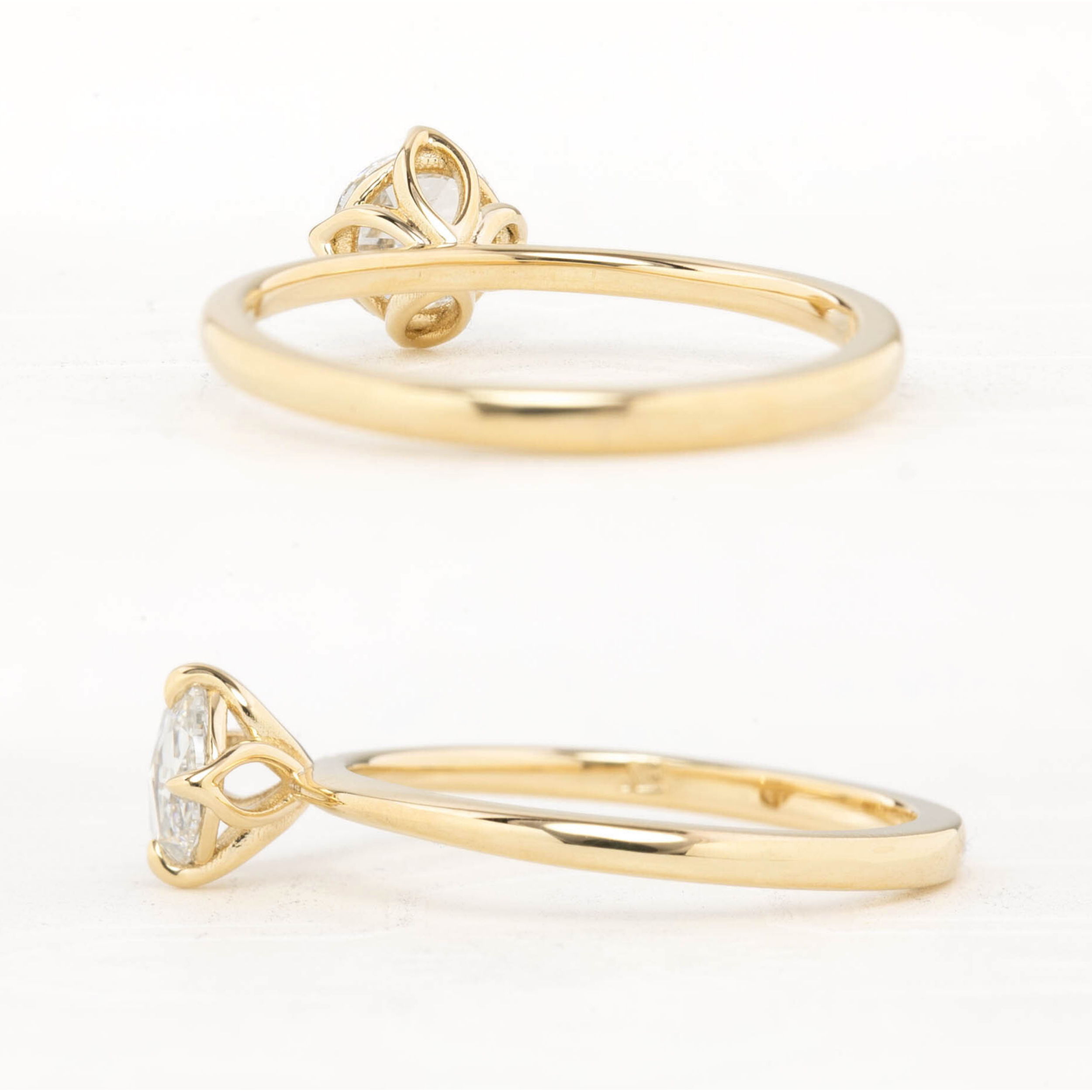 【一点物】アリスリング枠 ラウンドローズカットダイヤモンド 0.40ct