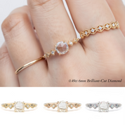Celeste Round Diamond Ring