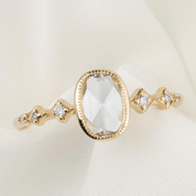 Celeste Oval Diamond Ring