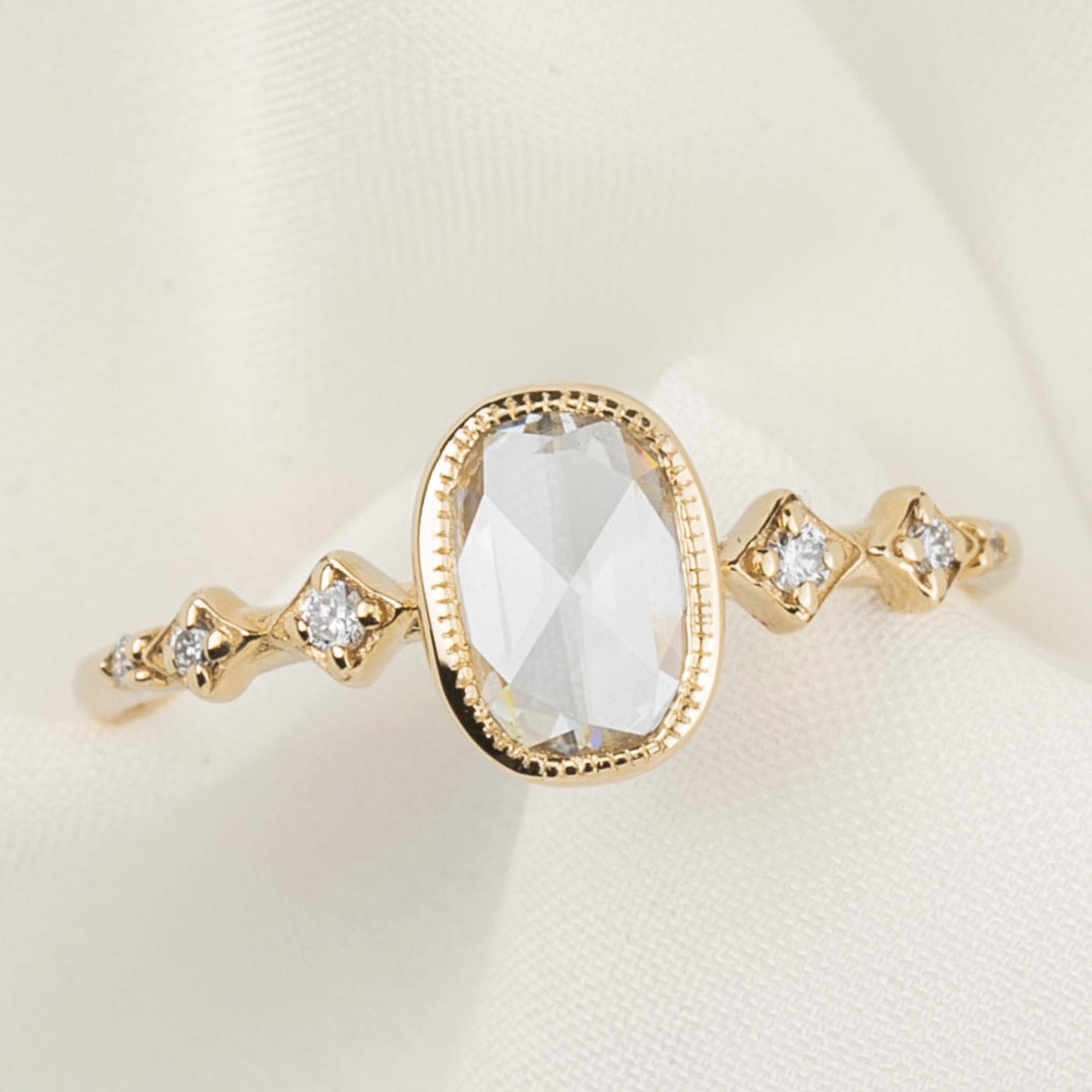 Celeste Oval Diamond Ring