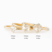 【一点物】アリスリング ラウンドローズカットダイヤモンド 0.3ct