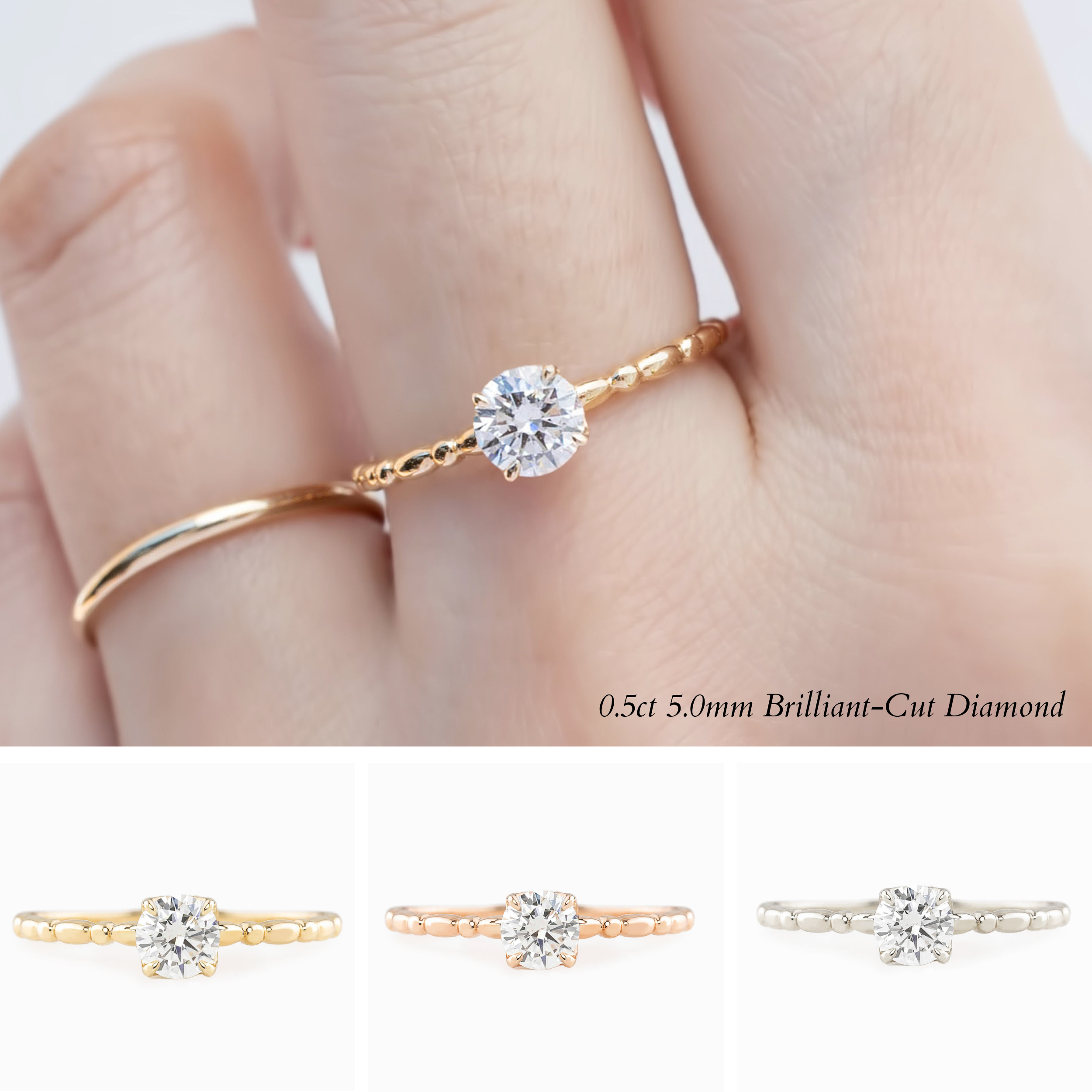 Candy Round Diamond Ring