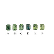 0.70-0.80ct Calibrated Emerald Green Sapphire (6-6.5mm) CS286