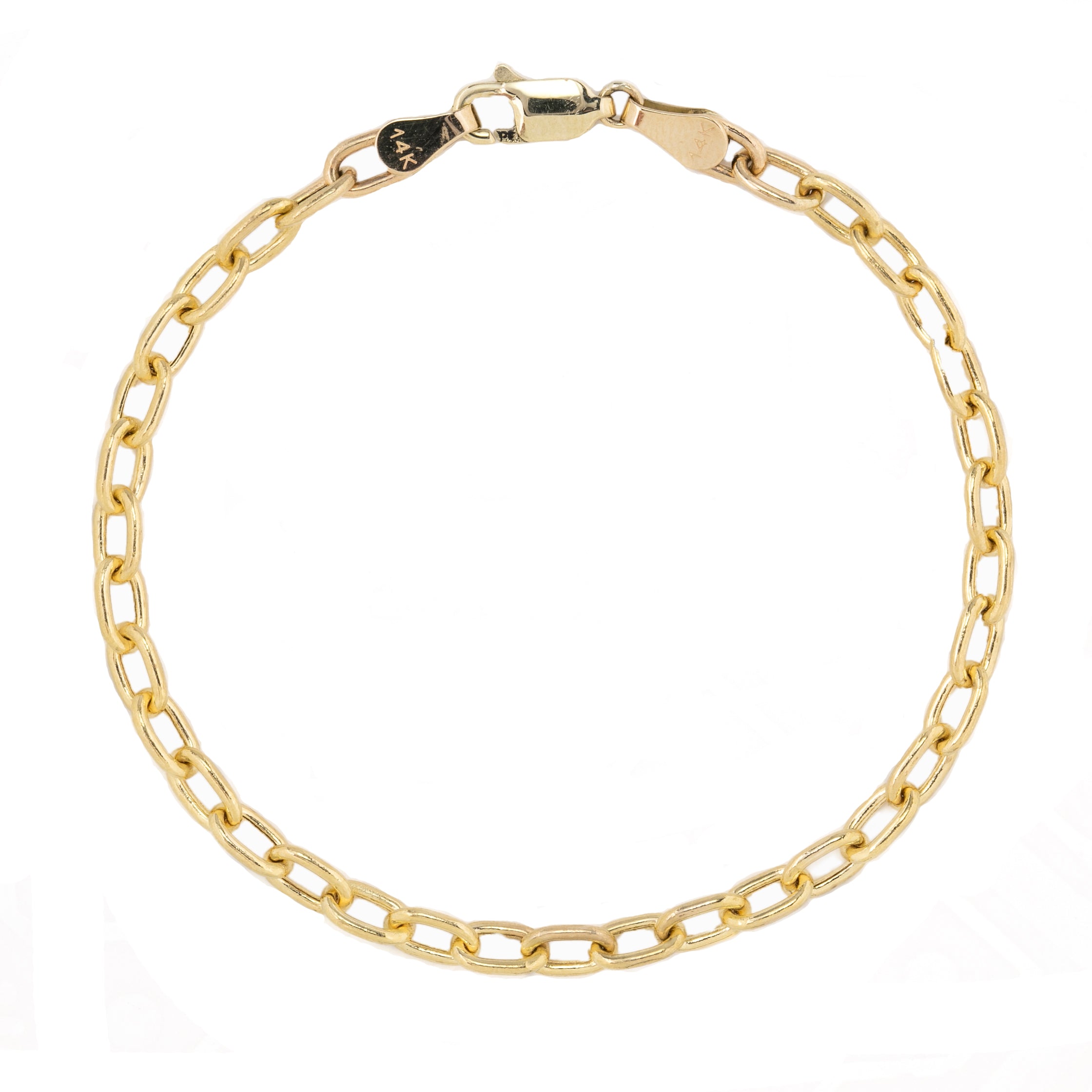 Elongated Cable Chain Bracelet