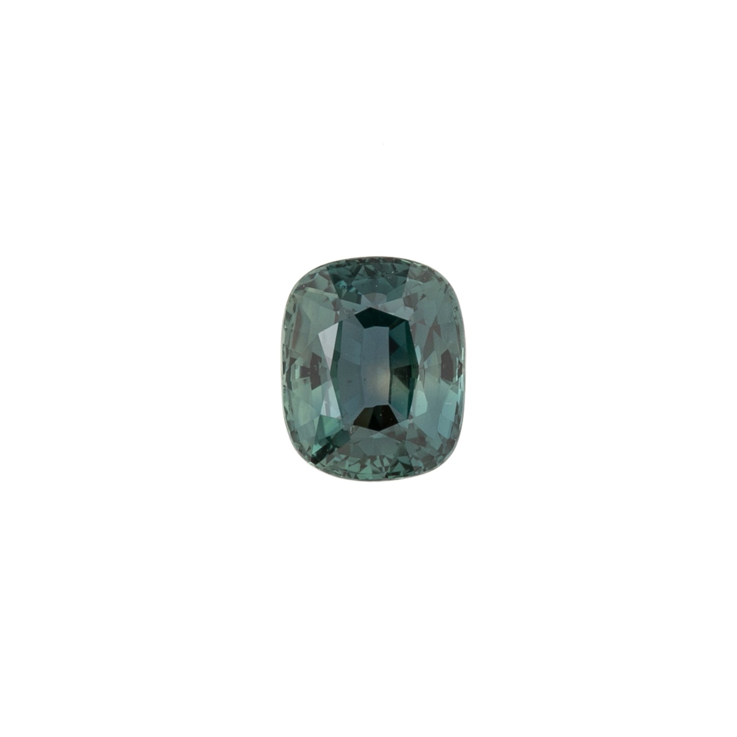 1.69ct Cushion Cut Blue Green Madagascar Sapphire SF394