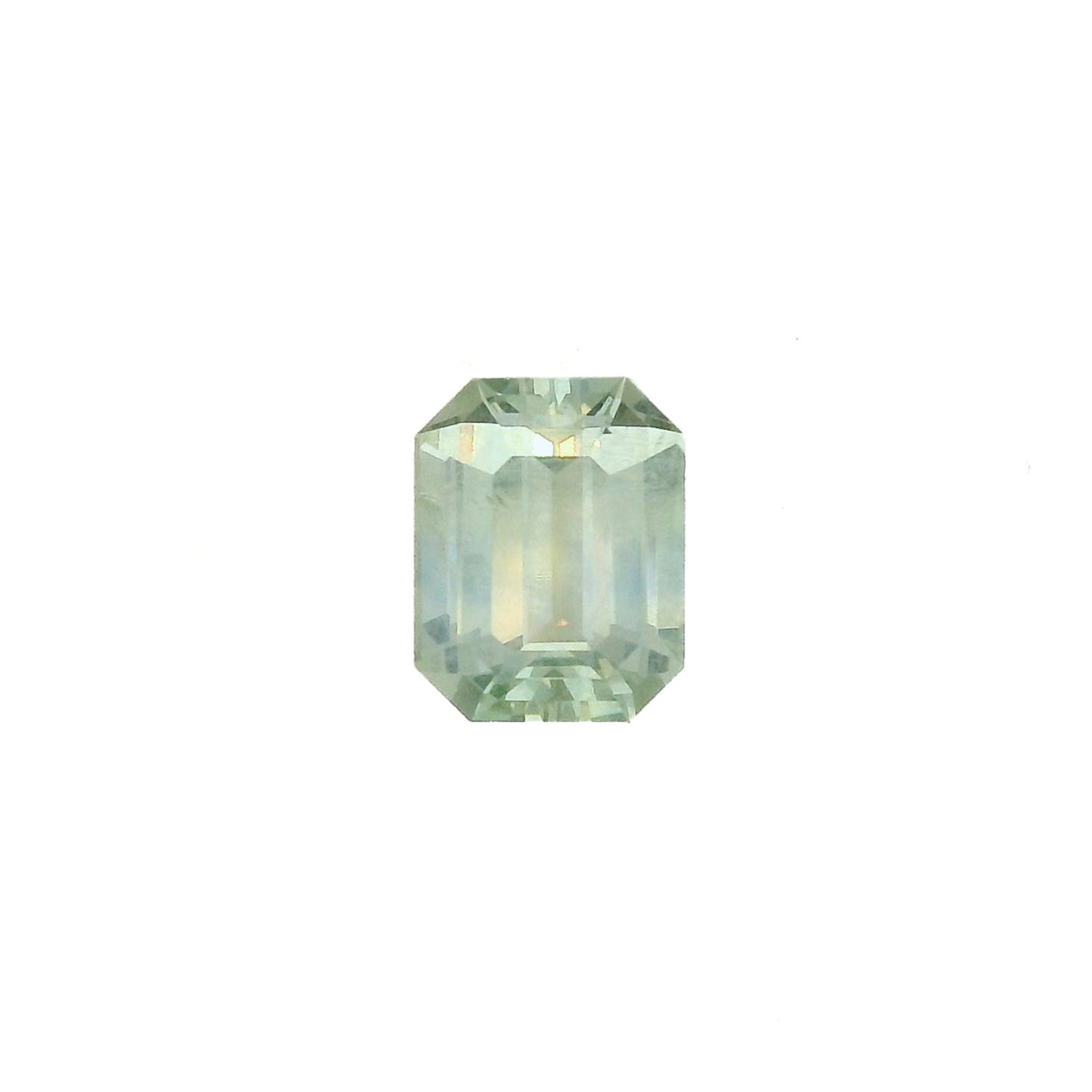 1.60ct Radiant Cut Light Blue Green Montana Sapphire SF508