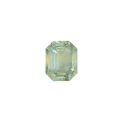 2.03ct Emerald Cut Light Blue Green Montana Sapphire SF509