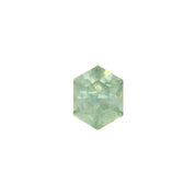 1.50ct Hexagon Cut Light Blue Green Montana Sapphire SF514
