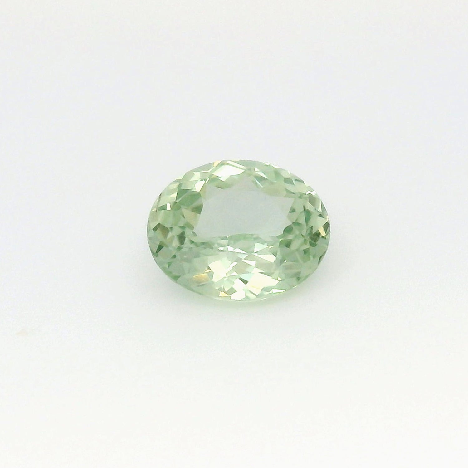 2.14ct Oval Cut Light Green Srilanka Sapphire SO612