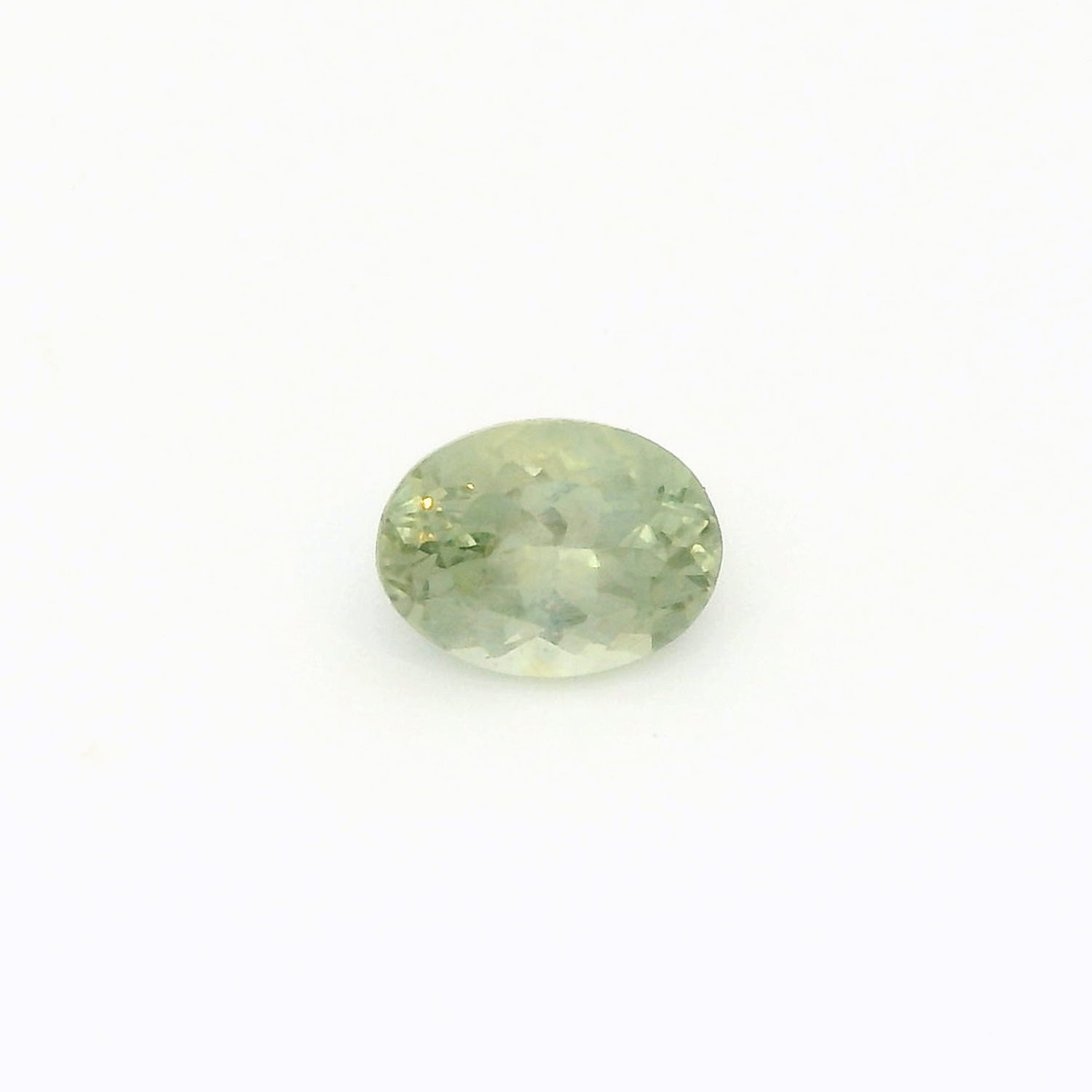 1.45ct Oval Cut Light Green Montana Sapphire SO636