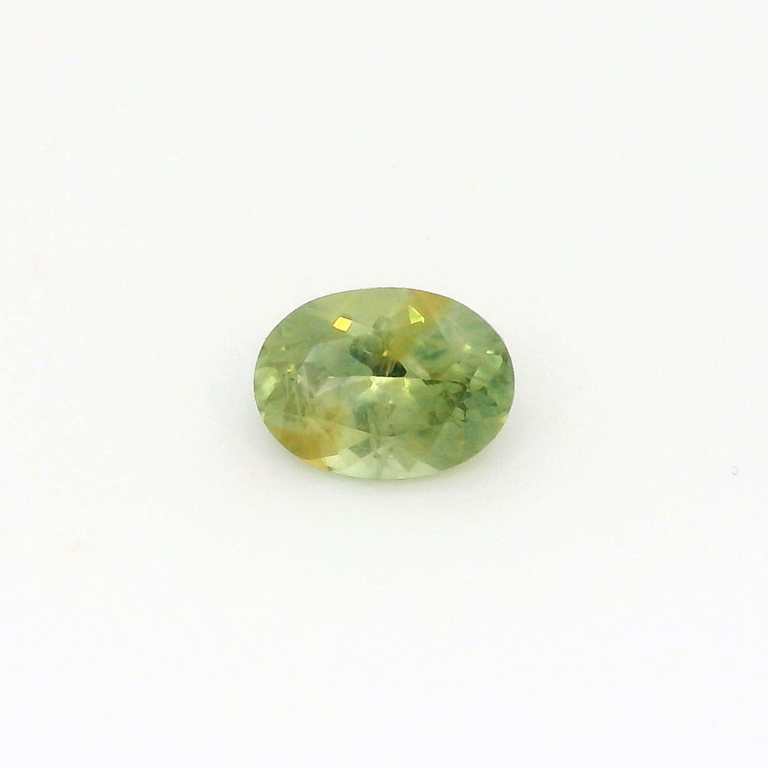 1.60ct Oval Cut Parti Green Yellow Montana Sapphire so637