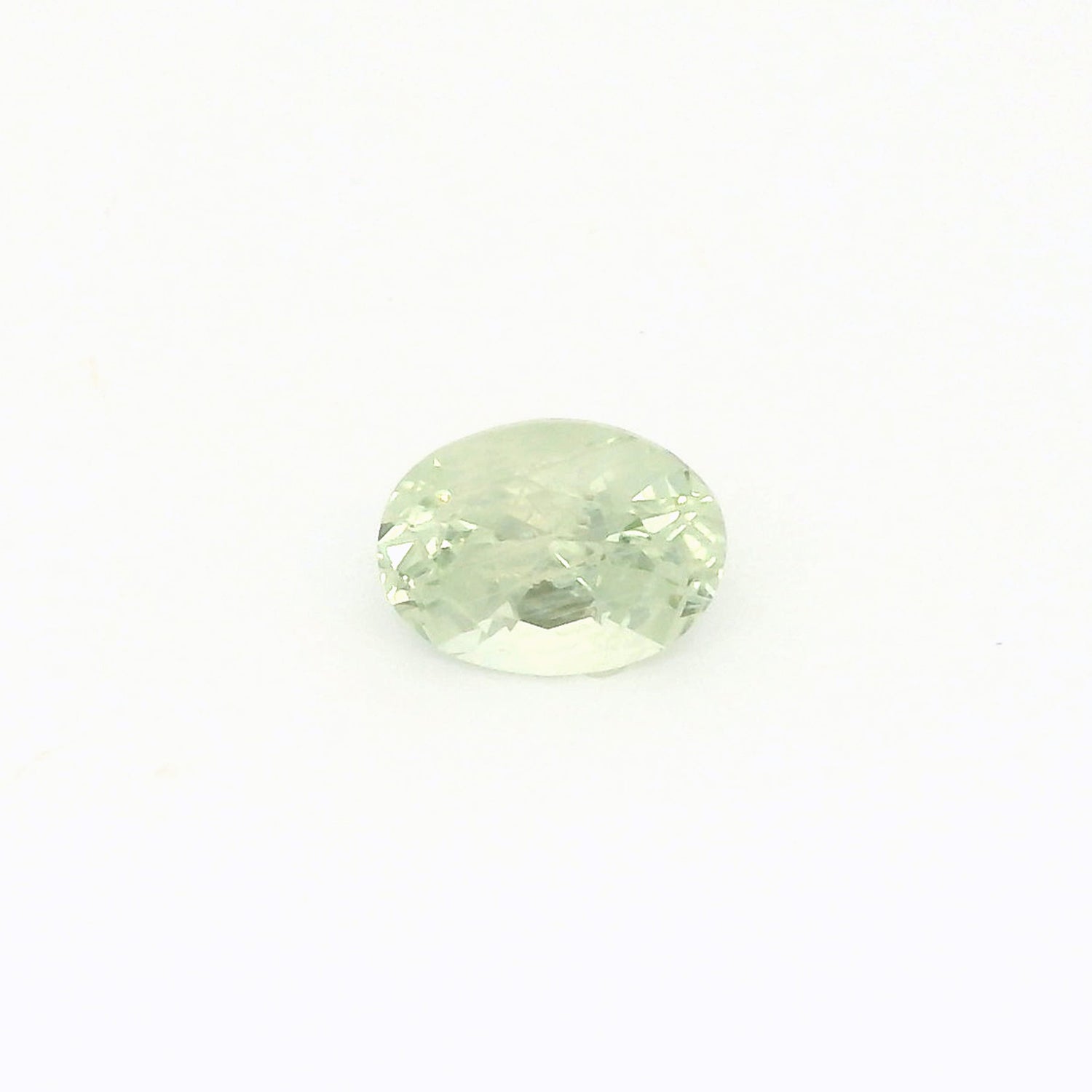 1.39ct Oval Cut Light Green Montana Sapphire SO639