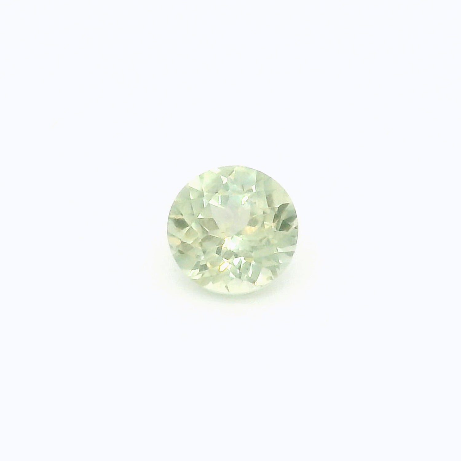 1.49ct Round Cut Light Green Montana Sapphire SR414