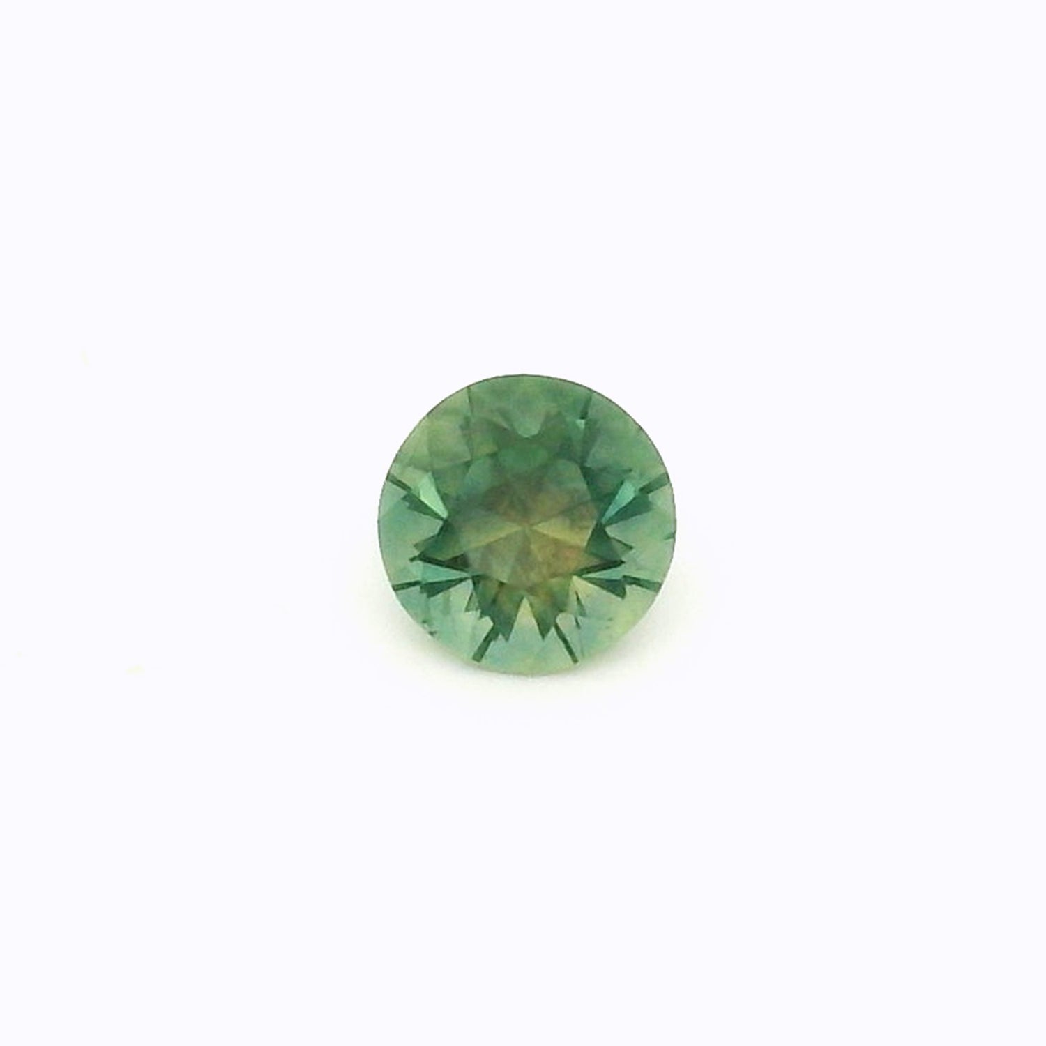 1.64ct Round Cut Parti Blue Green Yellow Montana Sapphire SR421