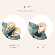 Prong option, double claw or single prong