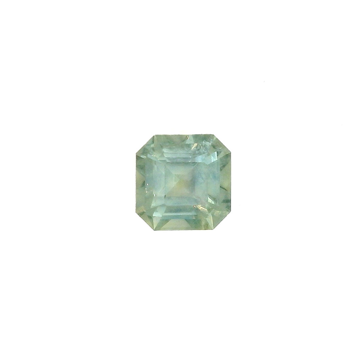 1.50ct Radiant Cut Light Blue Green Montana Sapphire SF507