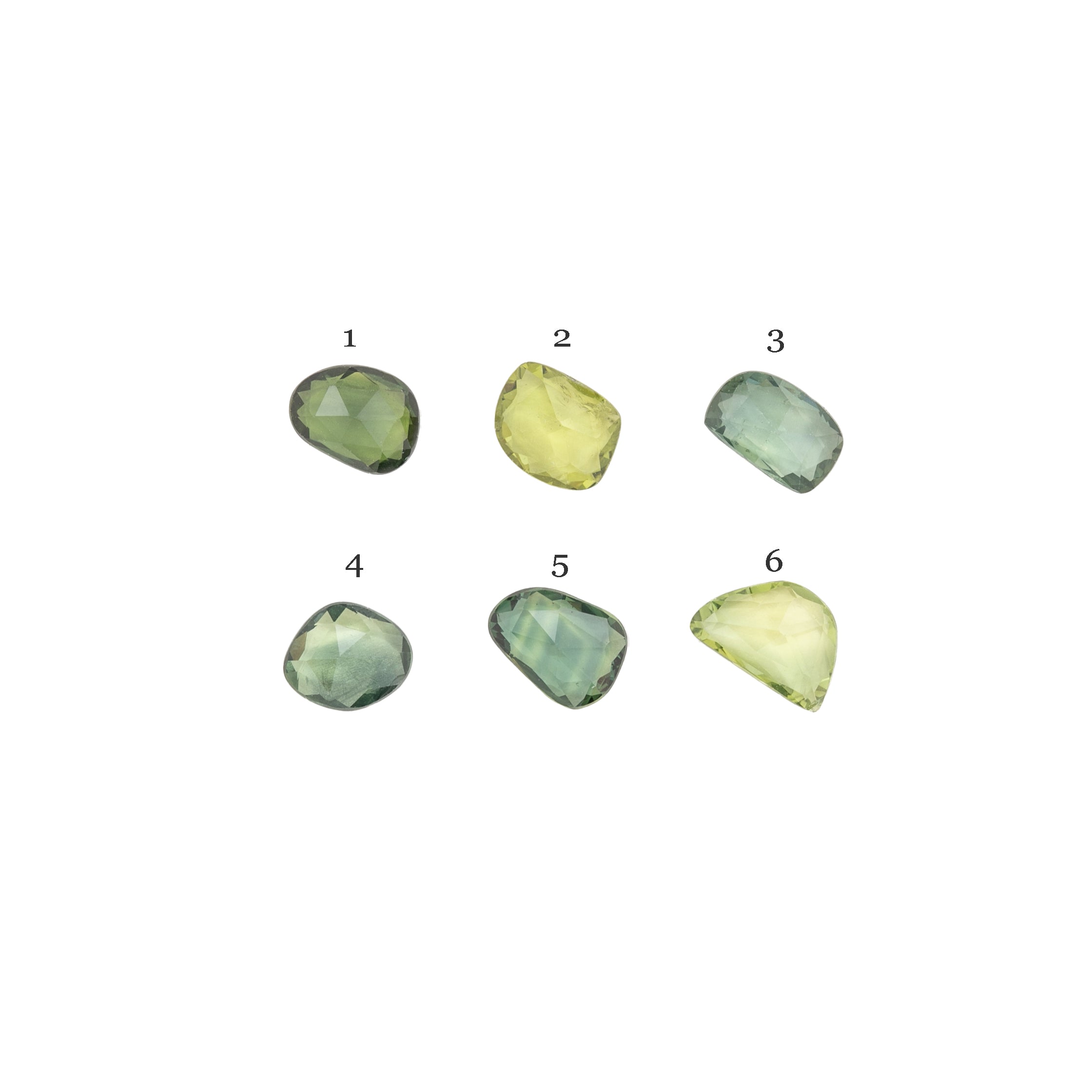 オーガニック シェイプ グリーンサファイア 0.80ct