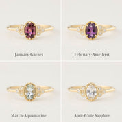 Birthstone Celine Ring
