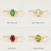 Birthstone Celine Ring