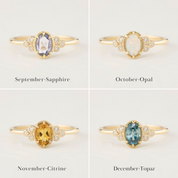 Birthstone Celine Ring