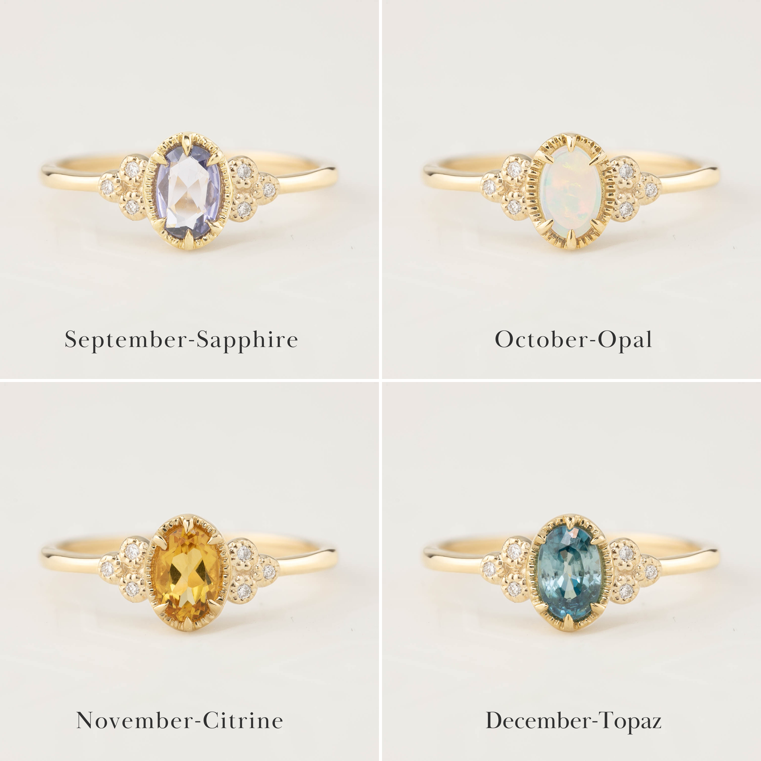 Birthstone Celine Ring