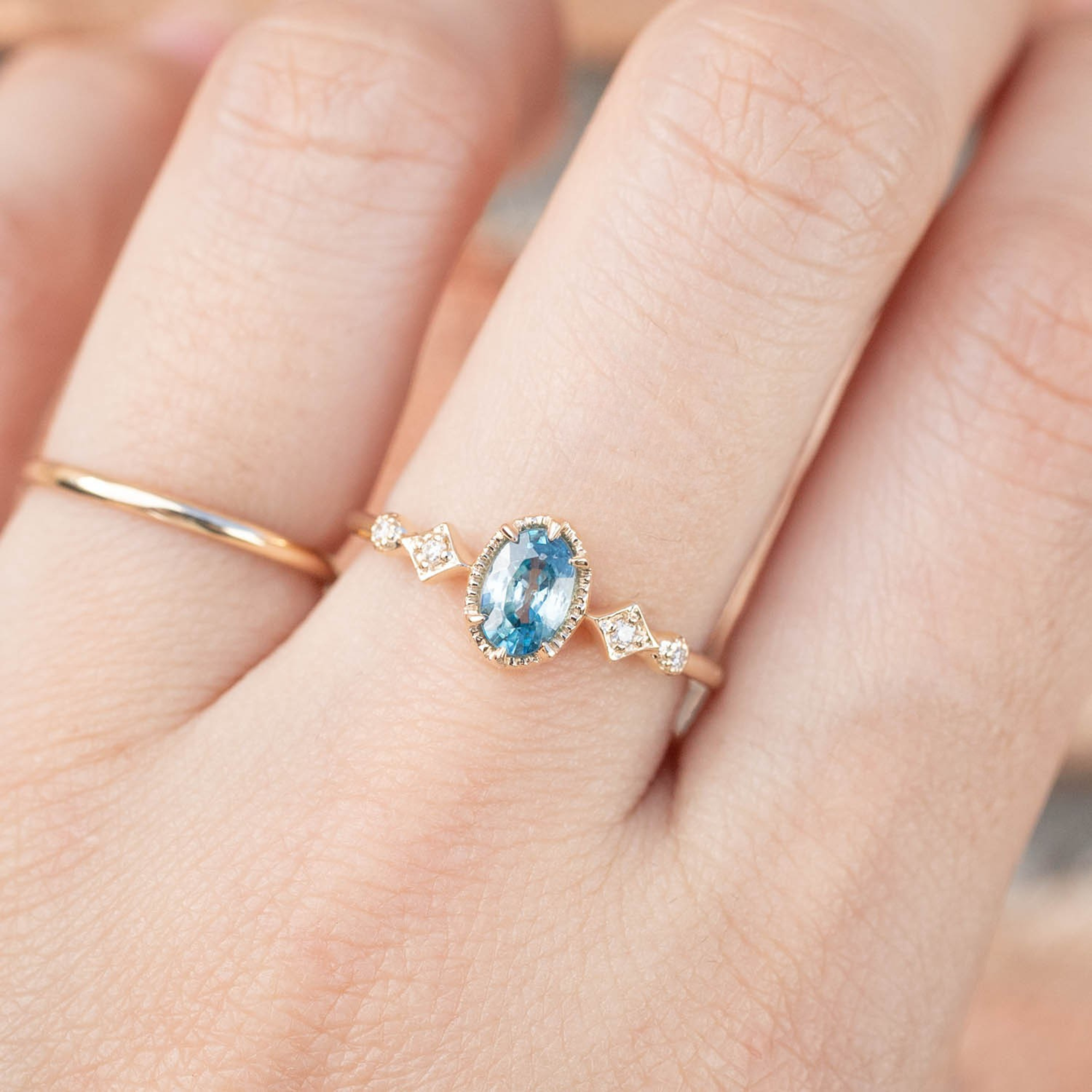 Stella Ring Blue Topaz