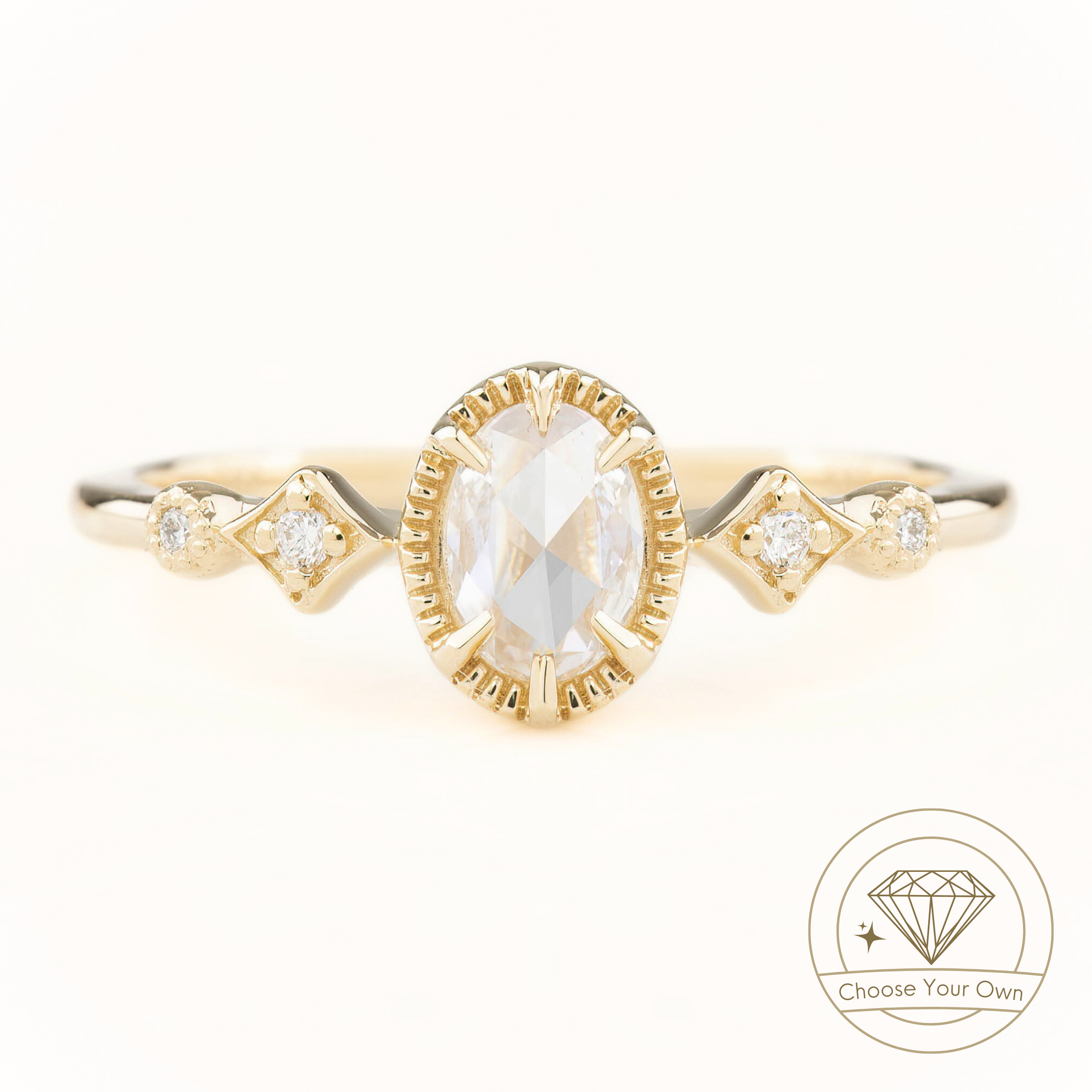 Stella Oval Diamond Ring