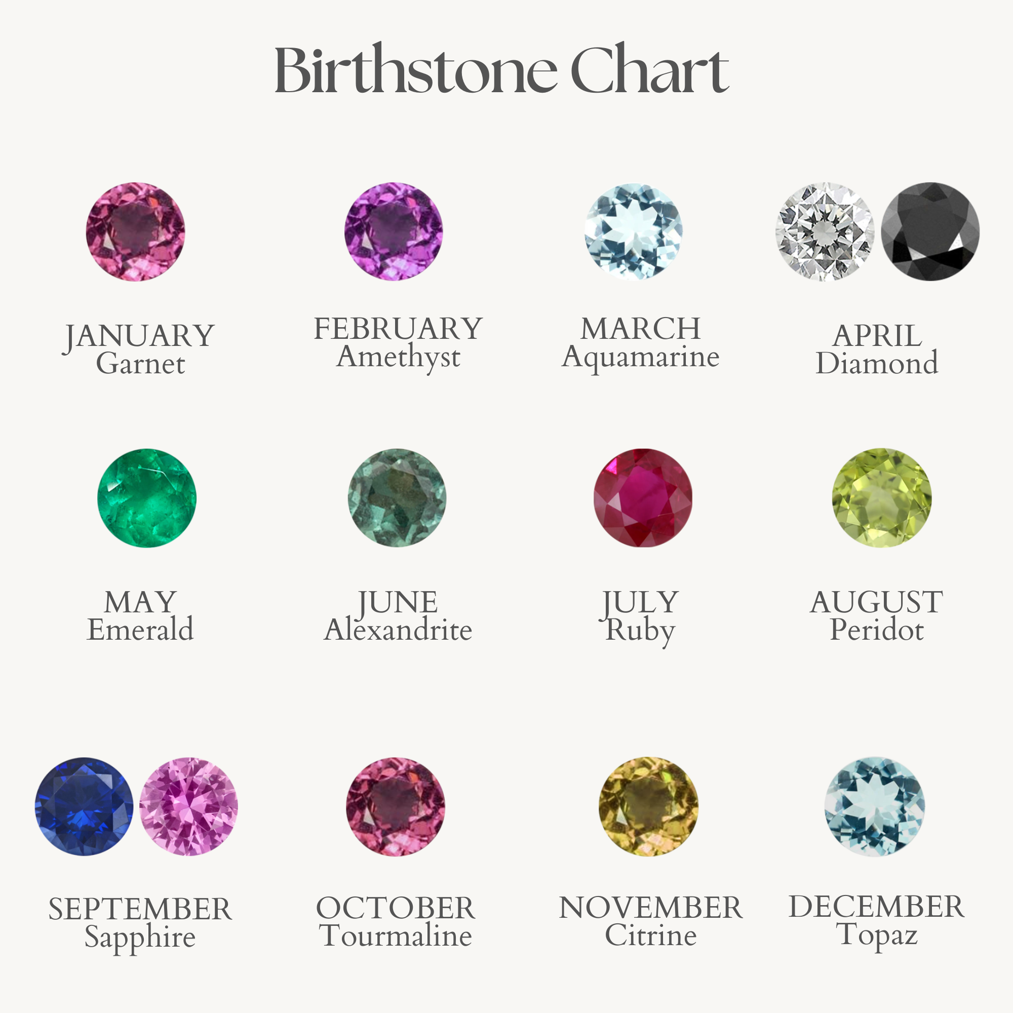 Birthstone Sirius Necklace (Charm option)