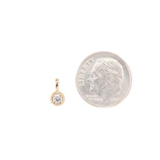 Dahlia Necklace, 3.0mm Birthstone (Charm option)