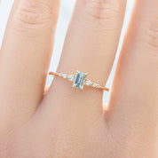 Estel Fleur Ring, 0.45ct Montana Sapphire