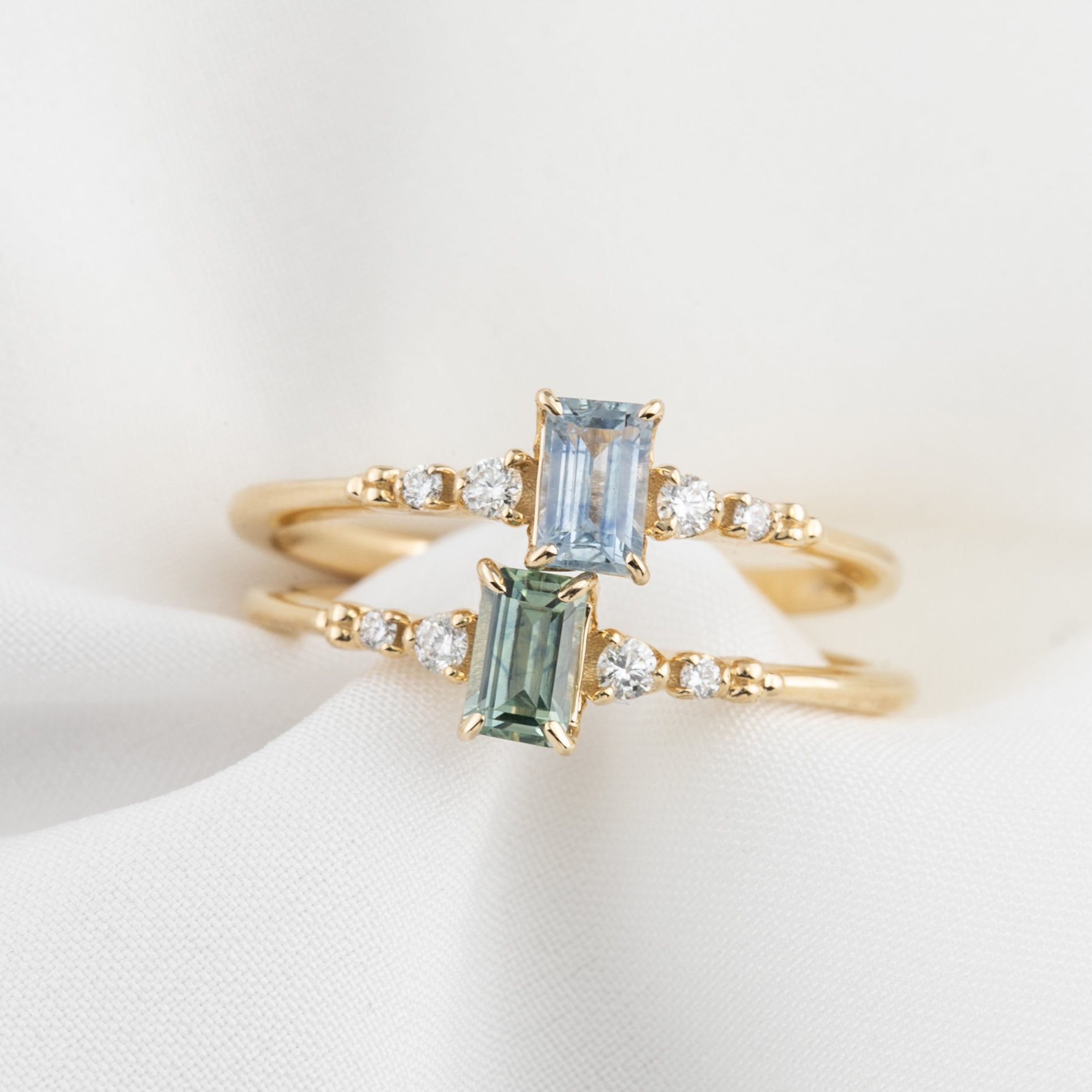 Estel Fleur Ring, 0.45ct Montana Sapphire