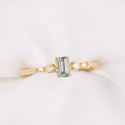 Estel Fleur Ring, 0.45ct Montana Sapphire